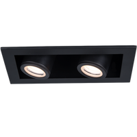 Silo Multiples 2 light Trimmed IC 2700K in Black Black