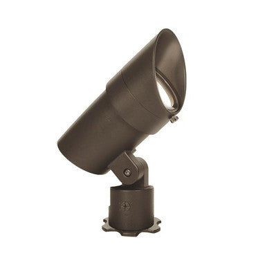 LED 12V Mini Accent Light Adjustable Beam and Output 2700K Bronze on Brass