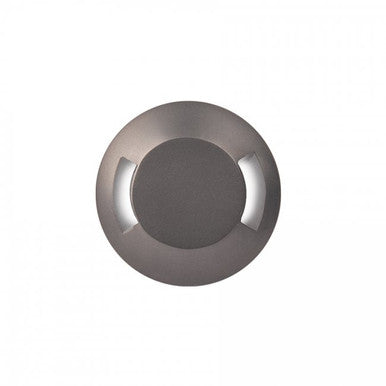 LED 2in. 12V Indicator Light with Bi-Directional Plate in 3000K Stainless Steel