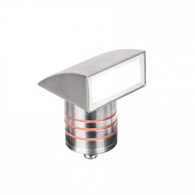 LED 2in. 12V Indicator Light with Ground Hood in 3000K Stainless Steel