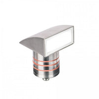 LED 2in. 12V Indicator Light with Ground Hood in 3000K Bronzed Stainless Steel