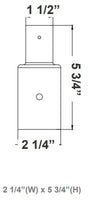 LED Designer Bell Post Light - 23 Inch Diameter - Watt Selectable 150/100/80W - 110-277V - Color Temperature Selectable 30/40/50K - Dimmable - Black Finish - With Single Bell Post Arm Pole Mount & 2 Inch Adapter