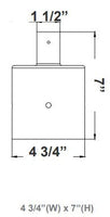 LED Designer Bell Post Light - 23 Inch Diameter - Watt Selectable 150/100/80W - 110-277V - Color Temperature Selectable 30/40/50K - Dimmable - Black Finish - With Single Bell Post Arm Pole Mount & 4 Inch Adapter