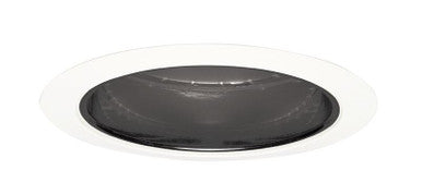 Juno 5IN Downlight Trim, Black Alzak® Cone with White Trim Ring - 204 BWH