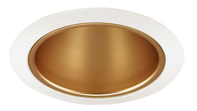 Juno 5IN Downlight Enclosed Cone Trim, Wheat Haze, White Trim Ring - 216 WHZWH
