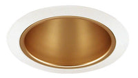 Juno 5IN Downlight Enclosed Cone Trim, Wheat Haze, White Trim Ring - 216 WHZWH