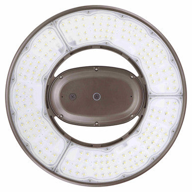 Watt Selectable 350W/280W/210W/140W UFO LED High Bay Light - Max 62,000 Lumens - 5000K Daylight - 120-277V - Black Finish