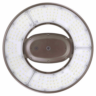 Watt Selectable 350W/280W/210W/140W UFO LED High Bay Light With - Max 62,000 Lumens - 5000K Daylight - 347-480V - Black Finish