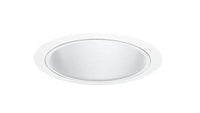 Juno 6IN Down-Light Straight Baffle Trim, White, White Trim Ring - 25 WWH