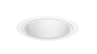 Juno 6IN Down-Light Straight Baffle Trim, White, White Trim Ring - 25 WWH