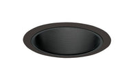 Juno 6IN Downlight Straight Baffle Trim, Black Cone, Black Trim Ring - 25 BBL