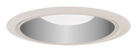 Juno 6IN Downlight Ultra Trim Cone, Fully Enclosed Trim, Clear Alzak, White Trim Ring - 29 CWH