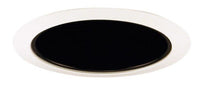 Juno 6IN Down-Light TapeRed Down-Light Cone Trim, Black, White Trim Ring - 27 BWH