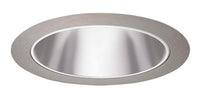 Juno 6IN Downlight Tapered Downlight Cone Trim, Pewter, Satin Chrome Trim Ring - 27 PTSC
