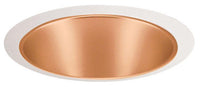Juno 6IN Downlight Tapered Downlight Cone Trim, Wheat Haze, White Trim Ring - 27 WHZWH