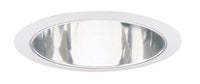 Juno 6IN Downlight Shallow Cone Trim, Clear Alzak, White Trim Ring - 247S CWH