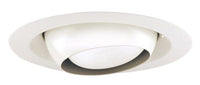 Juno 6IN Adjustable Regressed Eyeball In Baffle Trim, White, White Trim Ring - 249- WWH