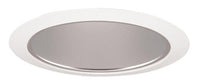 Juno 6IN Adjustable Tapered Cone Trim, Haze, White Trim Ring - 267 HZWH