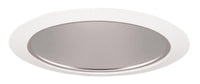 Juno 6IN Adjustable Tapered Cone Trim, Haze, White Trim Ring - 267 HZWH