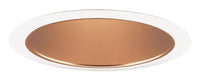 Juno 6IN Adjustable Tapered Cone Trim, Wheat Haze, White Trim Ring - 267 WHZWH