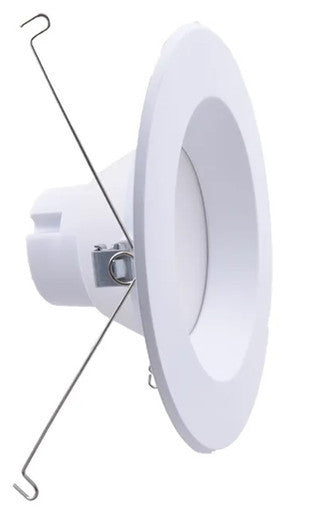 6 Inch LED Recessed Downlight With Smooth Trim- 10 Watt - 1000 Lumens -  Color Selectable 27K/30K/40K/50/65K - 120V - Recessed Can Required - Dimmable