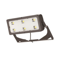 LED Flood Luminaire, Up to 52024 Lumens, 4000K, Medium Flood, 120-277V, Yoke with Cord, Bronze Finish
