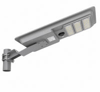 LED Solar Street Light - 80 Watt - 8000 Lumens - 5000K Daylight - Pole Mount - with Motion Sensor - White Finish