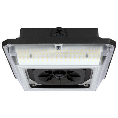 LED Wide Beam Canopies - Modern Commercial Ceiling Light Fixtures - Different Options Available for Wattage, Finish and Accessories