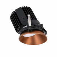 Volta Round Wall Wash Invisible Trim with LED Light Engine Asymmetrical Beam 2700K Warm White in Copper Bronze