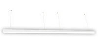 LED Squared Pendant Office  Light - Multiwatt 50W/60W/70W - 7700 Max Lumens - Color Selectable 35K/40K/50K - Downlight Only - 120-277V - With Suspension Hanging Kit - Silver Finish