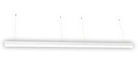 LED Squared Pendant Office  Light - Multiwatt 50W/60W/70W - 7700 Max Lumens - Color Selectable 35K/40K/50K - Up/Downlight - 120-277V - With Suspension Hanging Kit - Silver Finish
