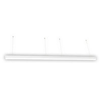 LED Squared Pendant Office  Light - Multiwatt 50W/60W/70W - 7700 Max Lumens - Color Selectable 35K/40K/50K - Up/Downlight - 120-277V - With Suspension Hanging Kit - White Finish