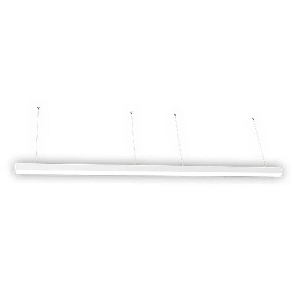 LED Squared Pendant Office  Light - Multiwatt 50W/60W/70W - 7700 Max Lumens - Color Selectable 35K/40K/50K - Downlight Only - 120-277V - With Suspension Hanging Kit - White Finish