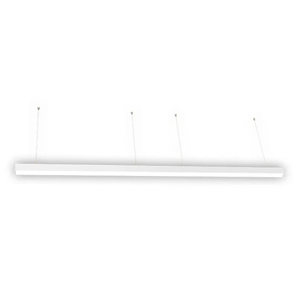 LED Squared Pendant Office  Light - Multiwatt 50W/60W/70W - 7700 Max Lumens - Color Selectable 35K/40K/50K - Downlight Only - 120-277V - With Suspension Hanging Kit - White Finish