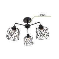 ASD Chandelier ATTIC NOVA 3xE26 120V Black ETL