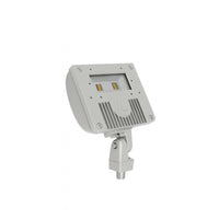 LED Flood Luminaire, 4000K, Medium Flood, 120-277V, Knuckle Mounting, Natural Aluminum Finish