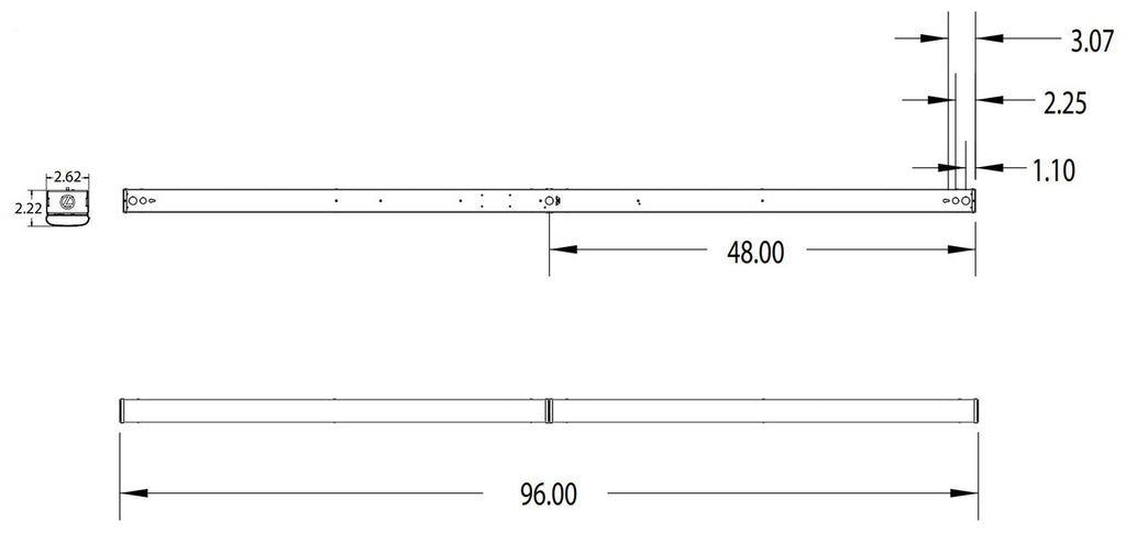 CSS LED Strip Light, 8FT, 8000 Lumens, 4000K, 120-277V, 80+ CRI
