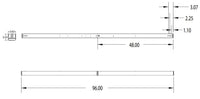 CSS LED Strip Light, 8FT, 8000 Lumens, 4000K, 120-277V, 80+ CRI