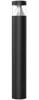 LED Bollard Light with Cone Reflector and Flat Head - Watt Selectable 13/18/23W - Color Selectable 30K/40K/50K - Black Finish