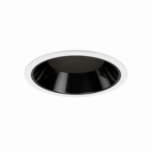 3IN Downlight Pinhole, Black Specular, White Flangeless, Wet Location Listing