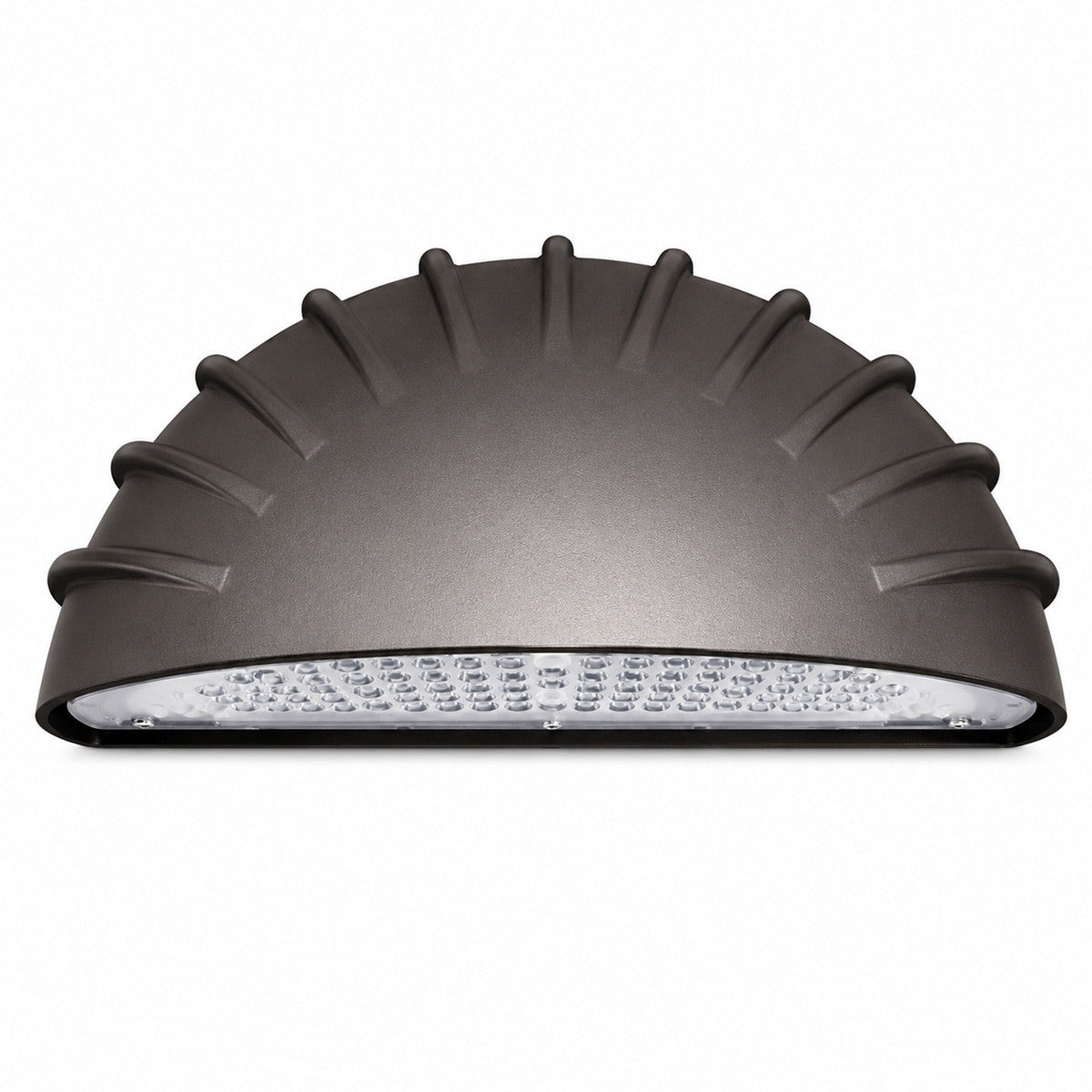 70 Watt LED Half Moon Wall Pack - 9446 Lumens - 5000K Daylight - 120-277V - Bronze Finish - Photocell