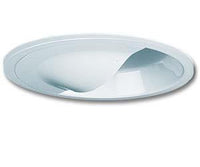 6IN white wallwash/eyelid trim, narrow flange