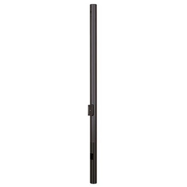 20 Foot Round Pole For Direct Burial - Steel With Bronze Finish - 4 Inch Diameter