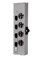 Siemens - WMM42125J 120/208/240 VAC 125 Amp 3-Phase 65 kA 4-Wire 5-Jaw 4-Position Ring Meter Stack