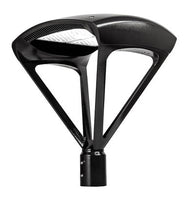 LED Modern Pole Lights - Integrated LED Post Light Fixtures In Bronze - Choose Your Wattage