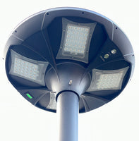 Designer Bell LED Solar Post Lights - Decorative Pole Lighting With Multiple Mounting Options