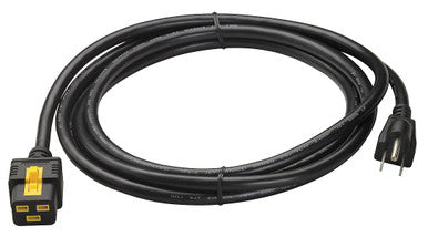 APC BY SCHNEIDER ELECTRIC AP8750 Power Cord, 5-15P, IEC C19, 10 ft., Blk, 15A - AP8750