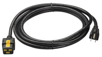 APC BY SCHNEIDER ELECTRIC AP8750 Power Cord, 5-15P, IEC C19, 10 ft., Blk, 15A - AP8750