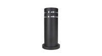 ASD Round Outdoor Bollard 12/4inch 1xE26 120-277V Black ETL
