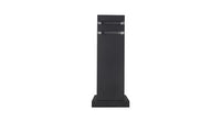 ASD Square Outdoor Bollard 12/3inch 1xE26 120-277V Black ETL